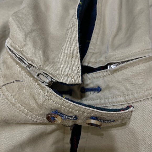 Unbranded Men's Field Jacket Reversible Flannel Hood Size READ XL Extra Large - Picture 9 of 12